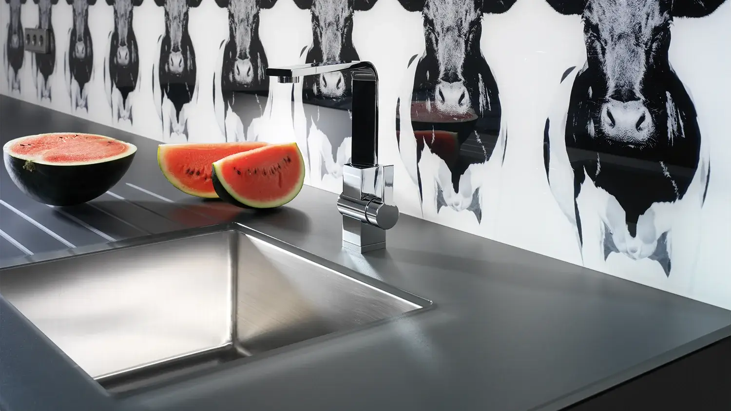 Lechner Glas Arbeitsplatte Canoso