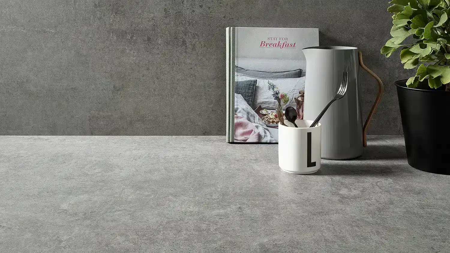 Lechner Dekton Küchenarbeitsplatte und Rückwand