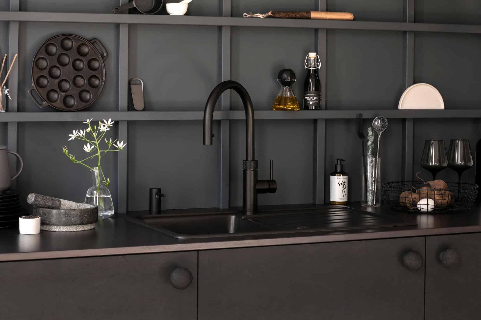Quooker Flex Küchenarmatur black carbon Quooker Flex Küchenarmatur black carbon