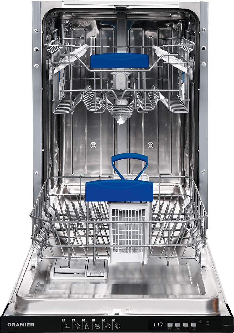 Oranier Geschirrspüler vollständig geöffnet