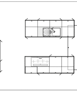 Häcker U-Küche Systemat Polarweiß Grundriss