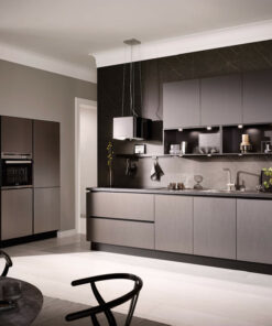 Häcker moderne Küche Metallic
