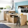 Nolte moderne L-Küche Holz Manhattan