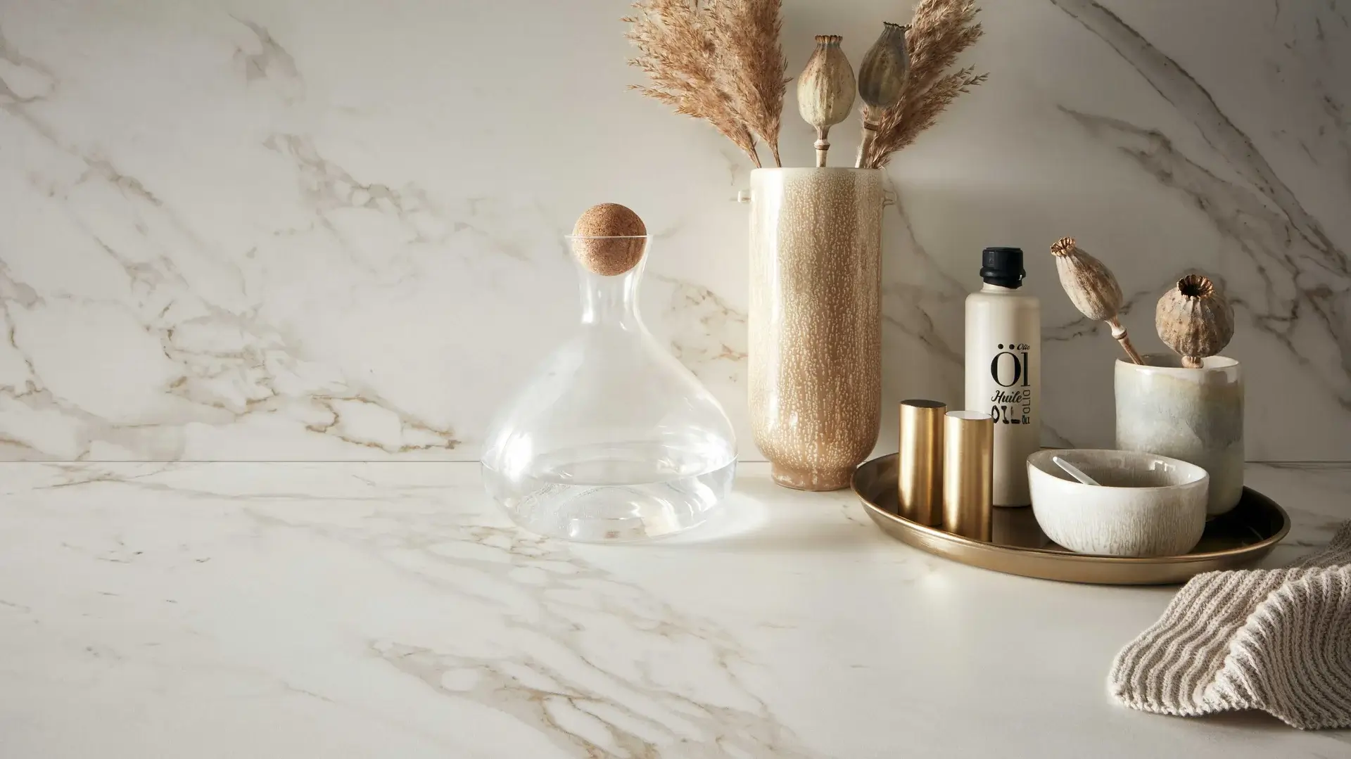 Lechner Dekton Arbeitsplatte Marmoroptik
