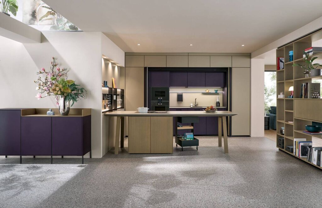 Next125 Design U-Küche Lila Sand