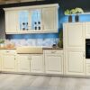 Nobilia Landhaus L-Küche Magnolia gewischt