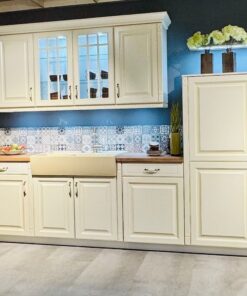 Nobilia Landhaus L-Küche Magnolia gewischt