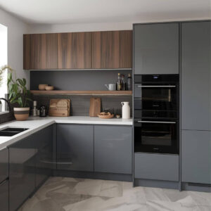Blaupunkt Backofen in L-Küche