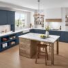Nobilia L-Küche Landhausstil Fjordblau