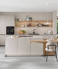 Nobilia Moderne Inselküche Eiche Sandgrau