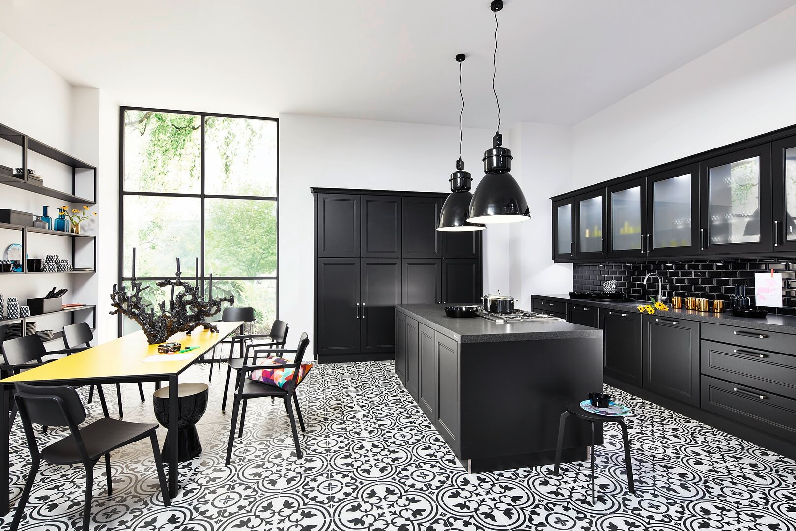 Nolte Inselküche Landhausstil Echtlack softmatt