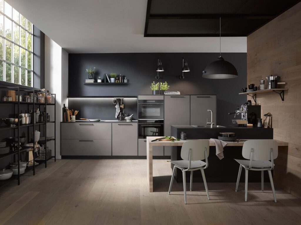 Häcker Design Inselküche Perfect soft Perlgrau Häcker Neuheiten 2026