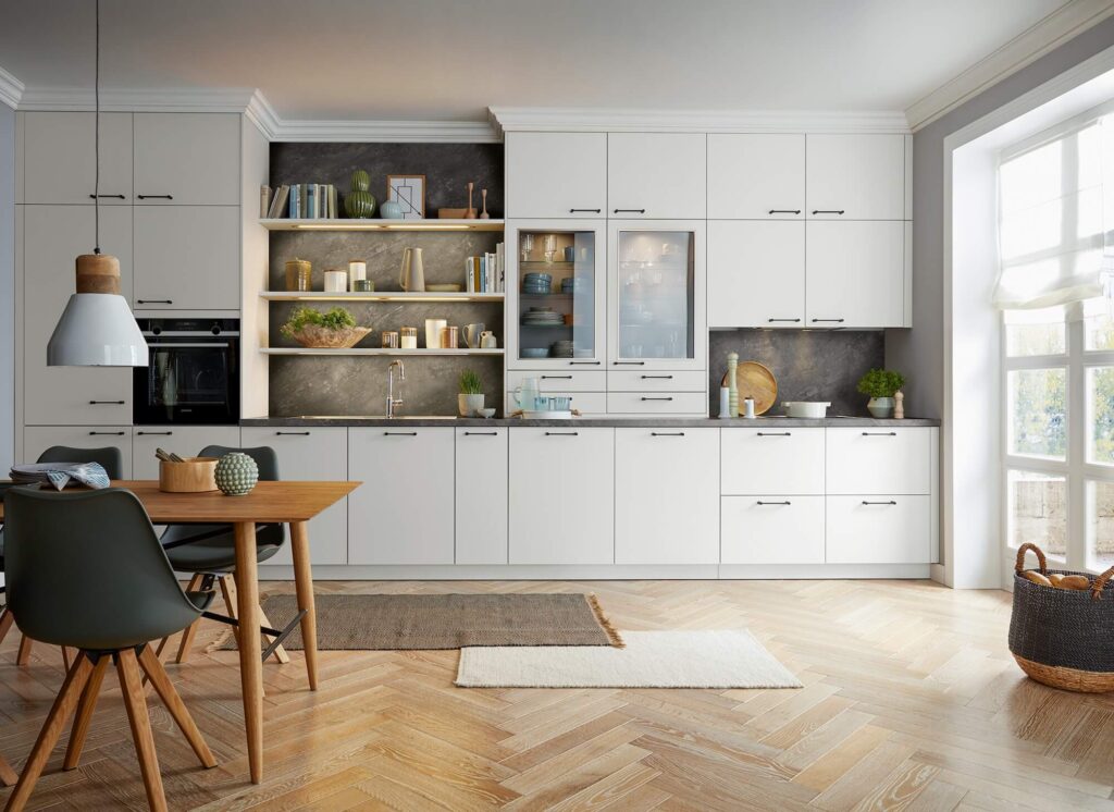 Schüller Küchenzeile Klassischer Stil Grau