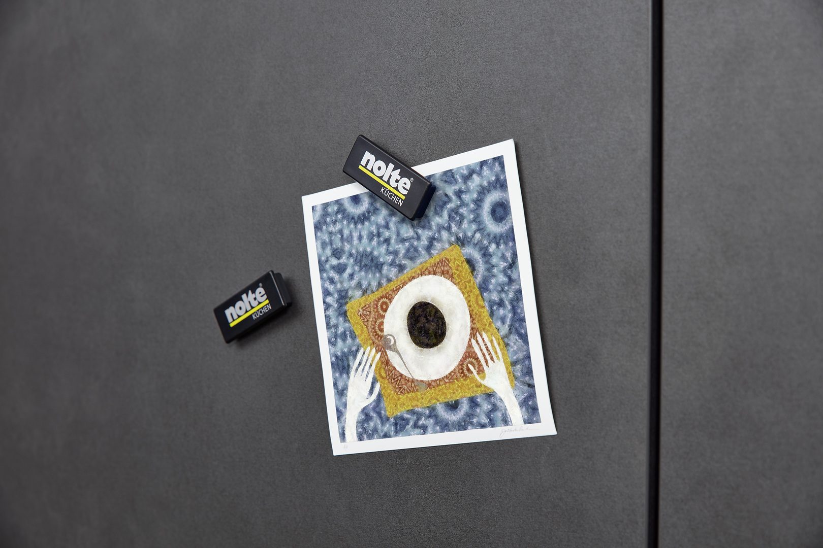 Nolte Front Designstil FERRO Blaustahl Magnet